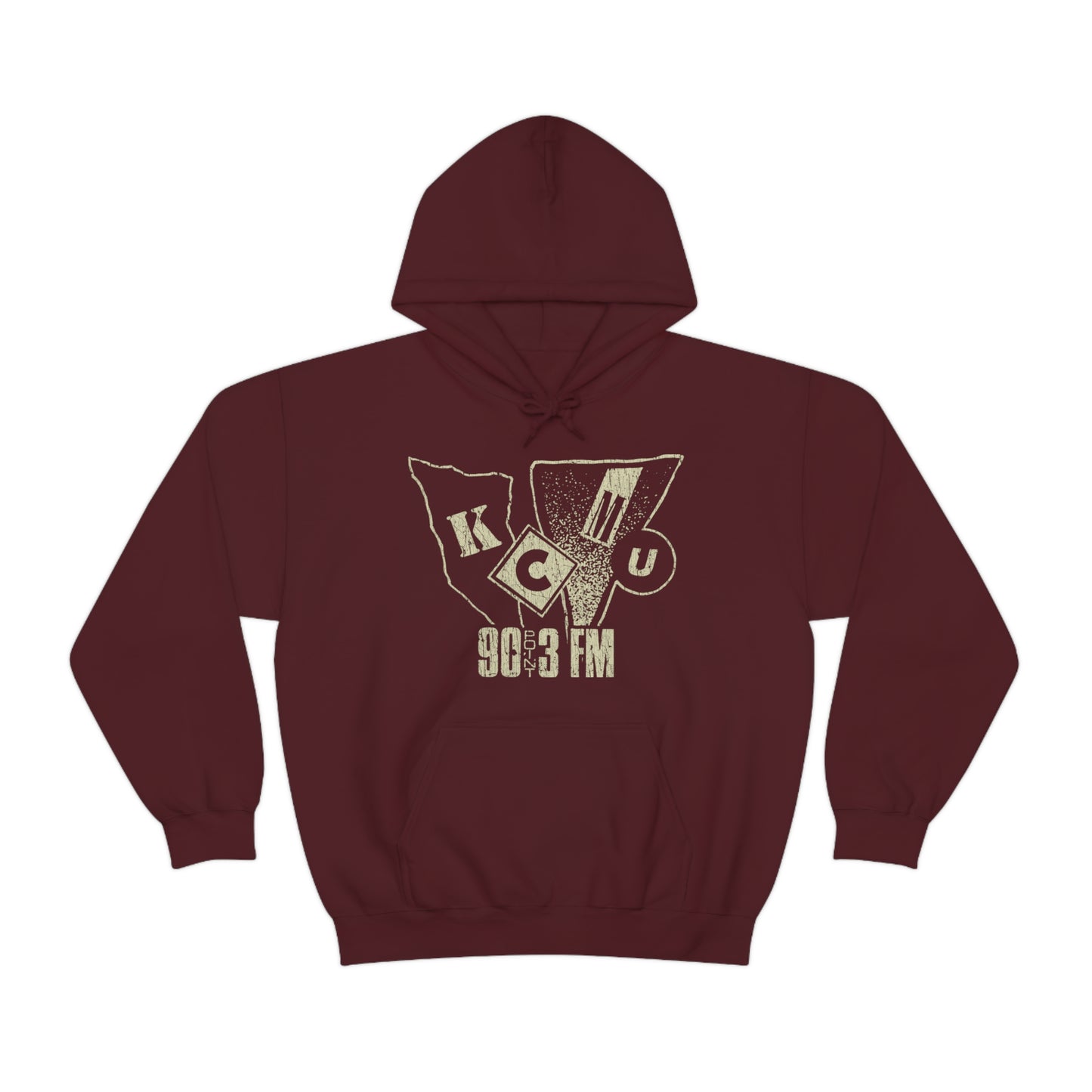KCMU 90.3 FM Seattle 1972 Vintage Men's Hoodie