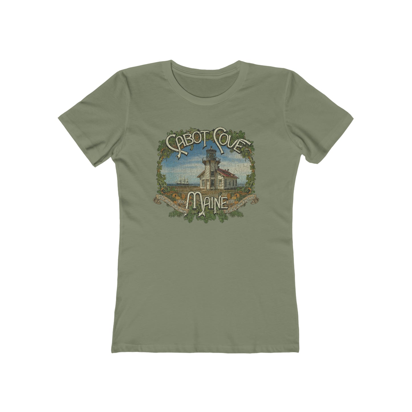 Cabot Cove Maine 1780 Vintage Women's T-Shirt