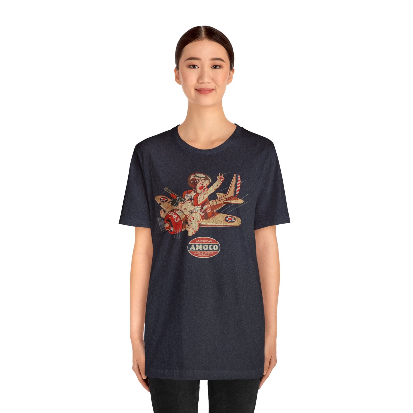 Amoco Aviation Fuel 1943 Vintage Men's T-Shirt