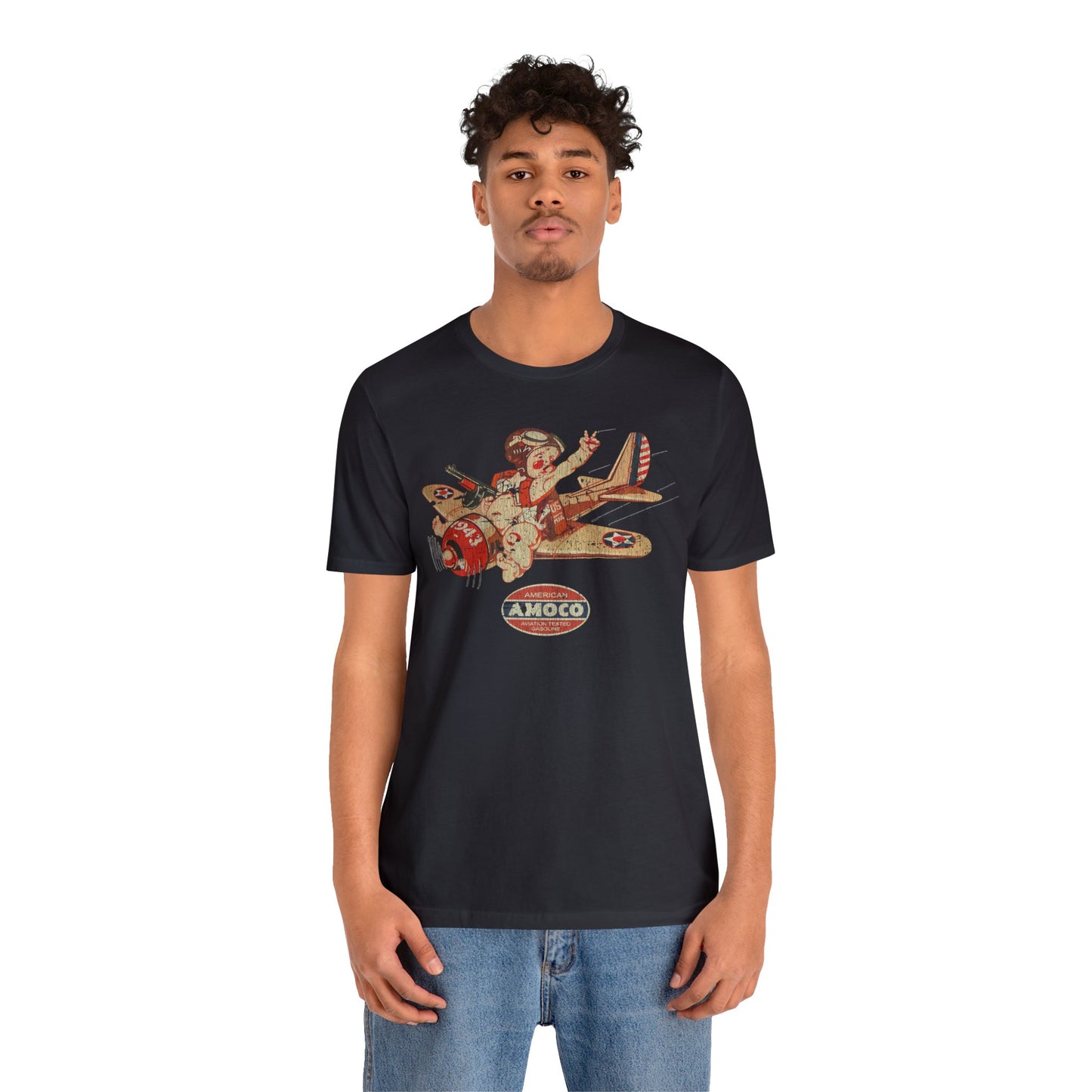 Amoco Aviation Fuel 1943 Vintage Men's T-Shirt