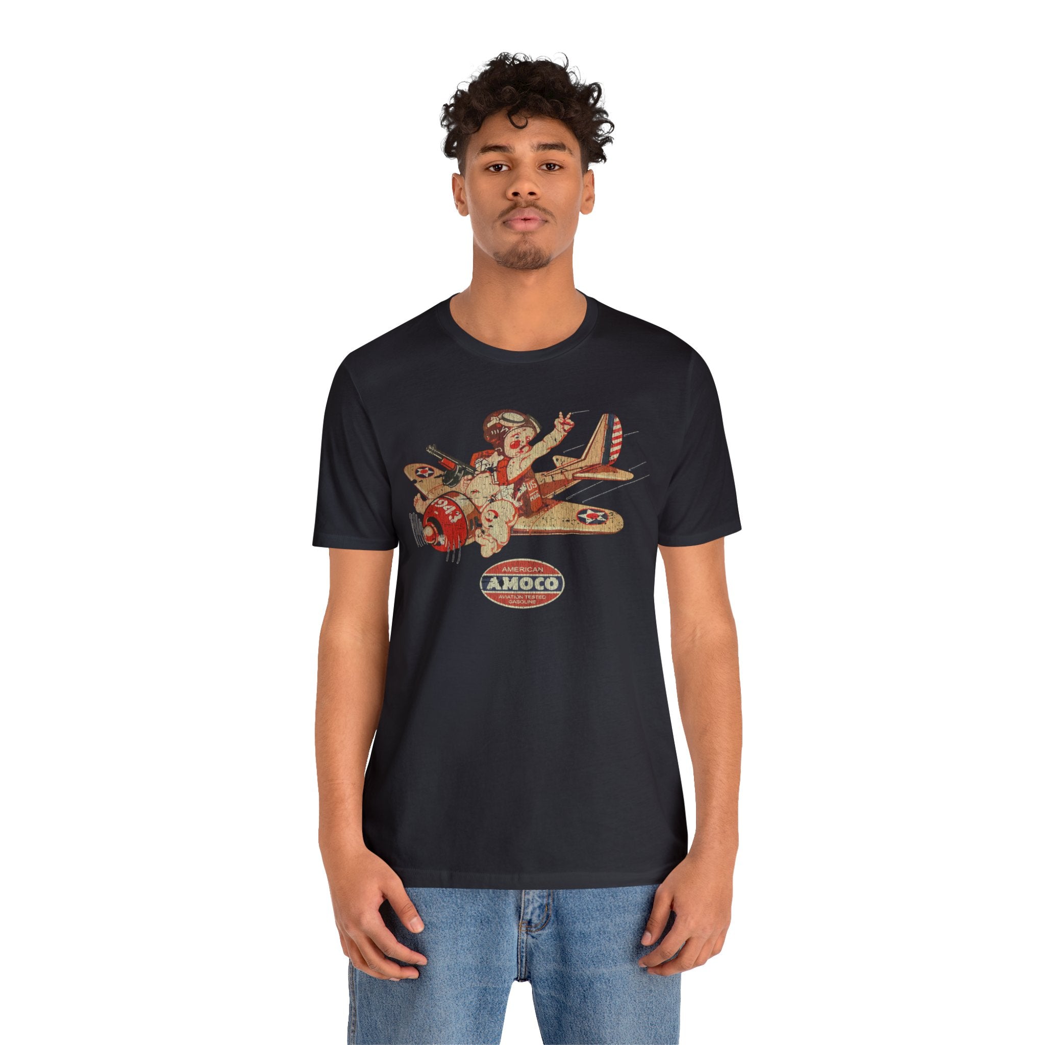 Amoco Aviation Fuel 1943 Vintage Men's T-Shirt