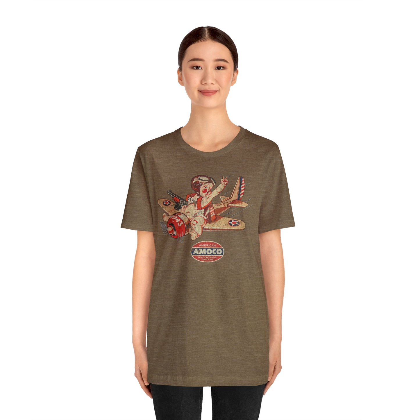 Amoco Aviation Fuel 1943 Vintage Men's T-Shirt