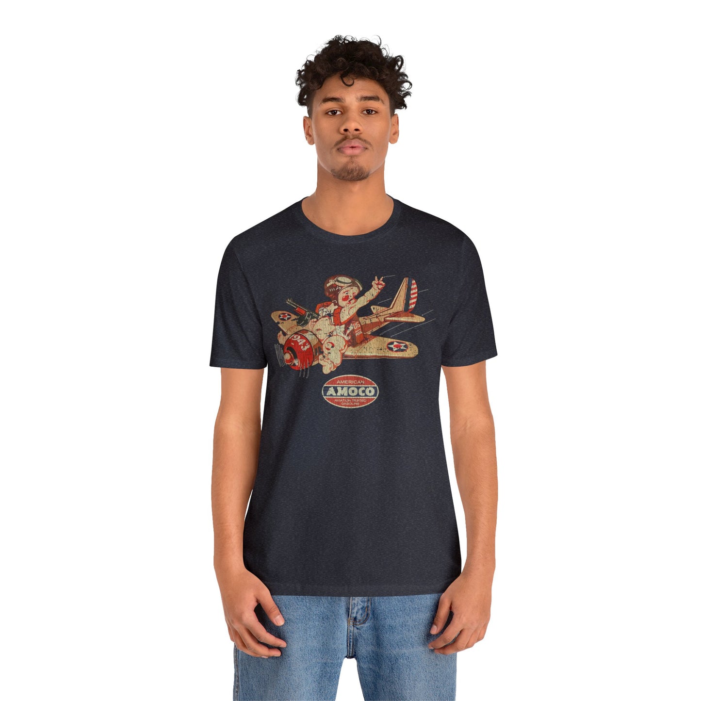 Amoco Aviation Fuel 1943 Vintage Men's T-Shirt