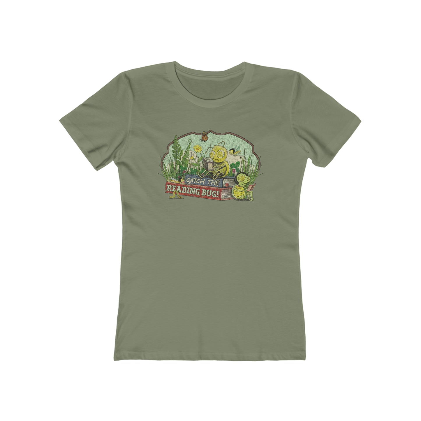 Catch The Reading Bug 2002 Vintage Women's T-Shirt