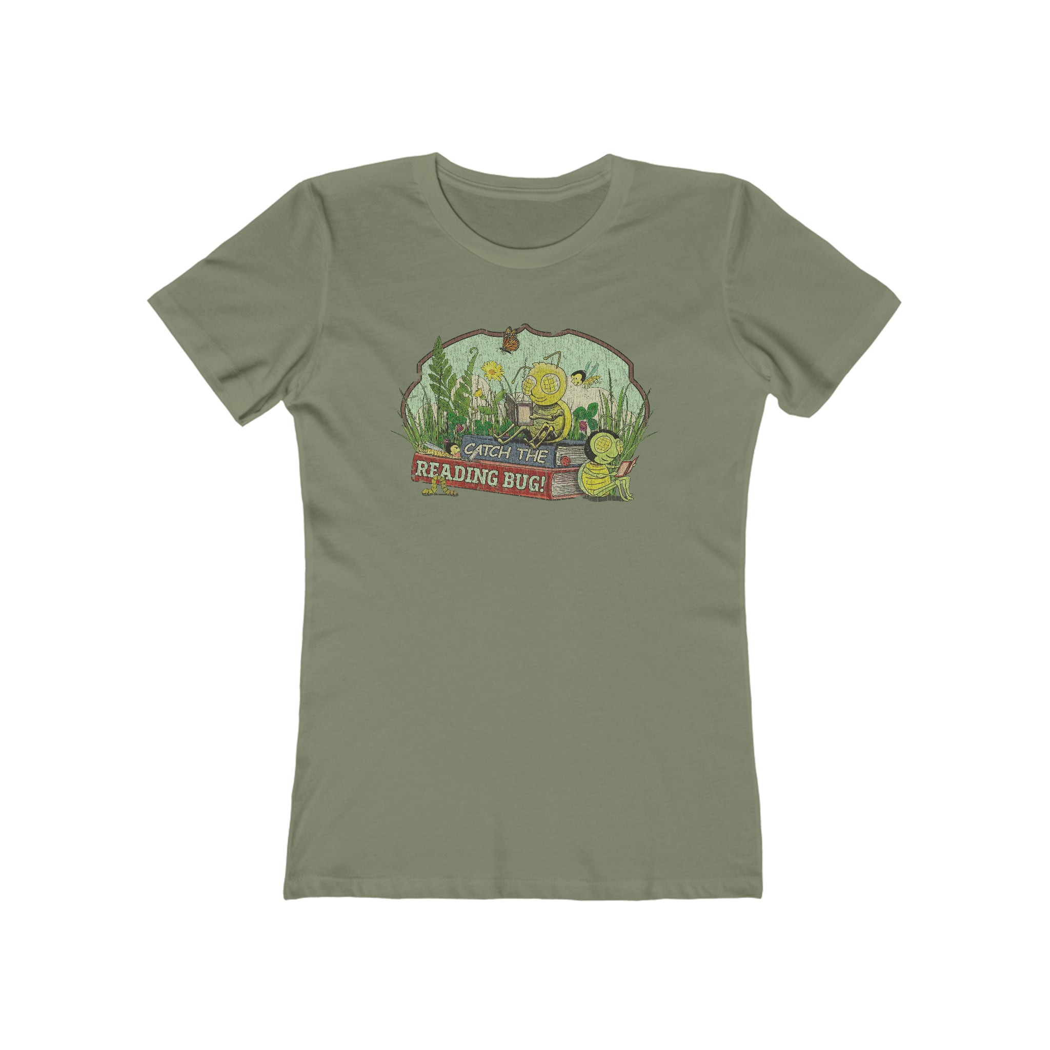 Catch The Reading Bug 2002 Vintage Women's T-Shirt