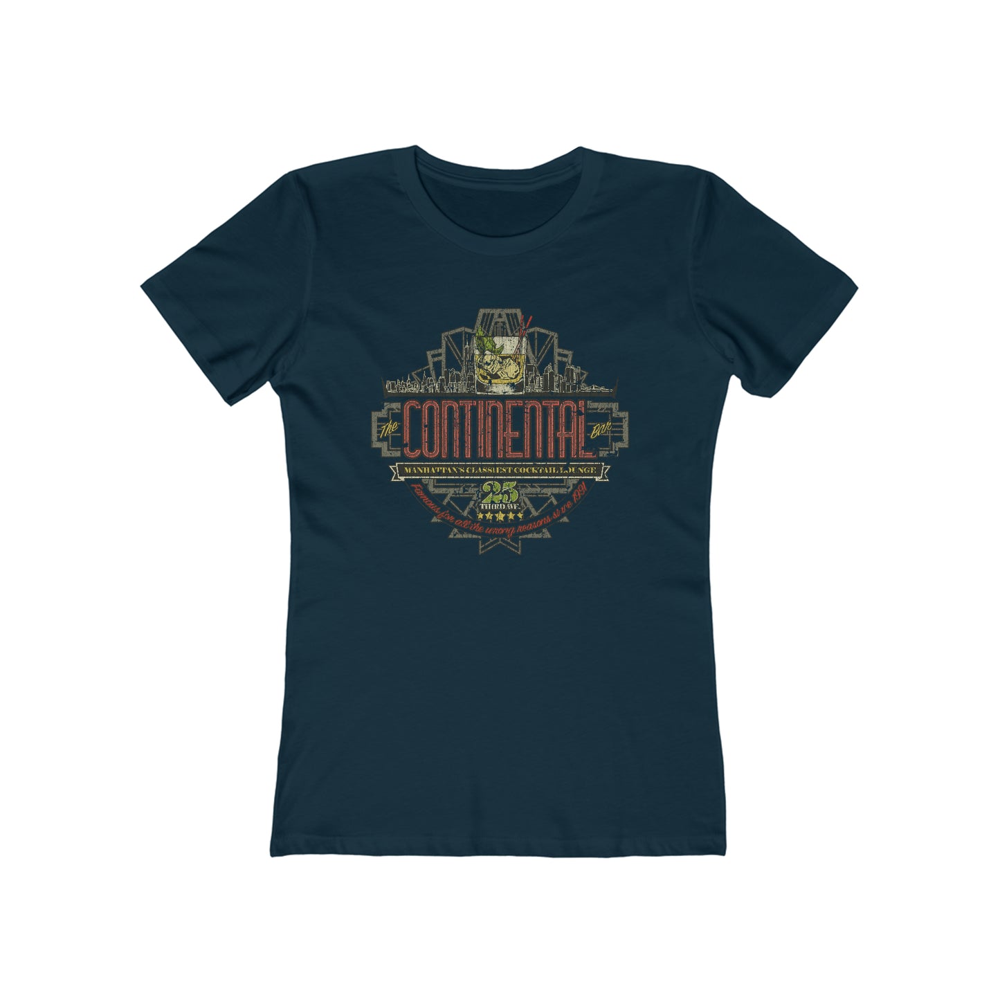 The Continental Bar New York City 1991 Vintage Women's T-Shirt
