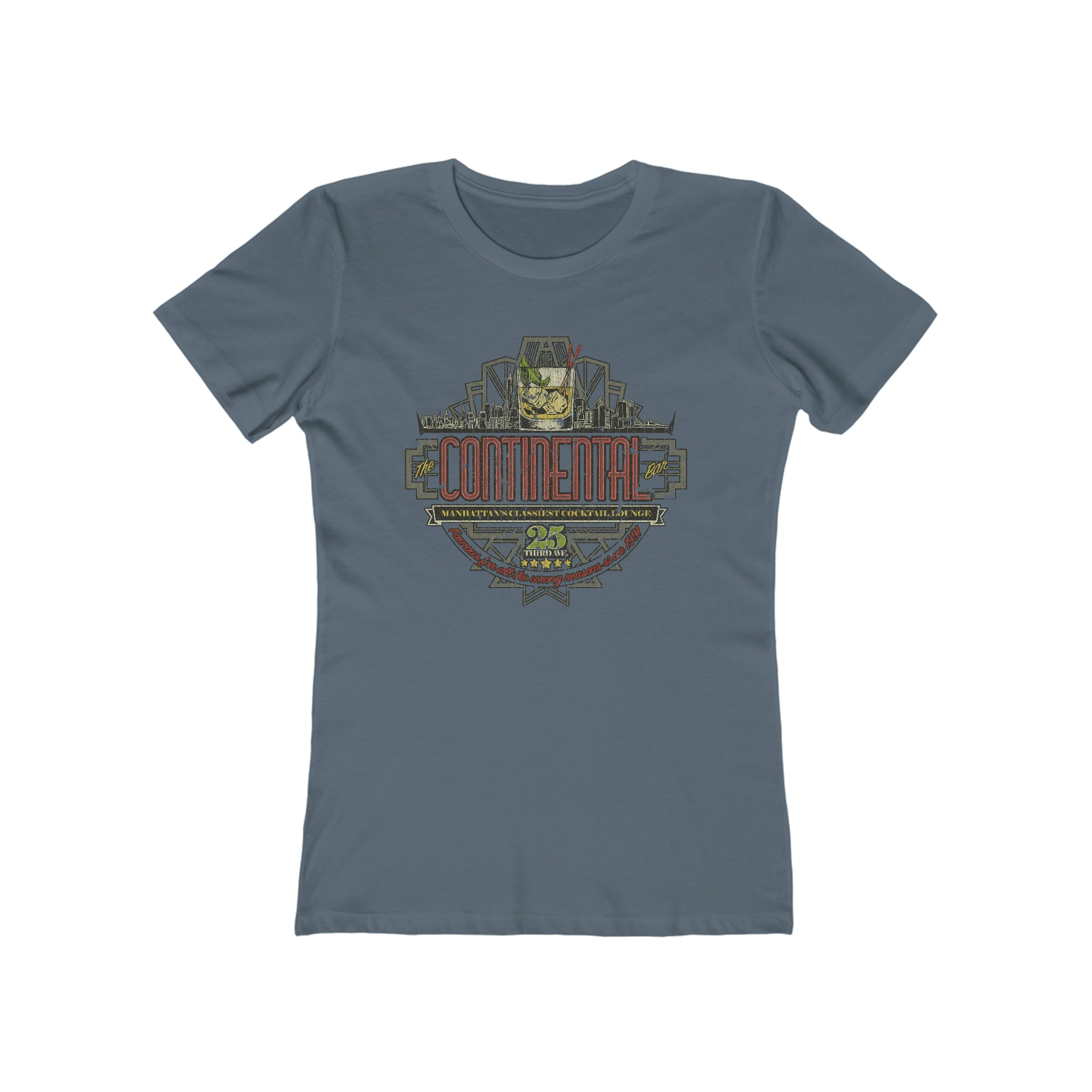 The Continental Bar New York City 1991 Vintage Women's T-Shirt