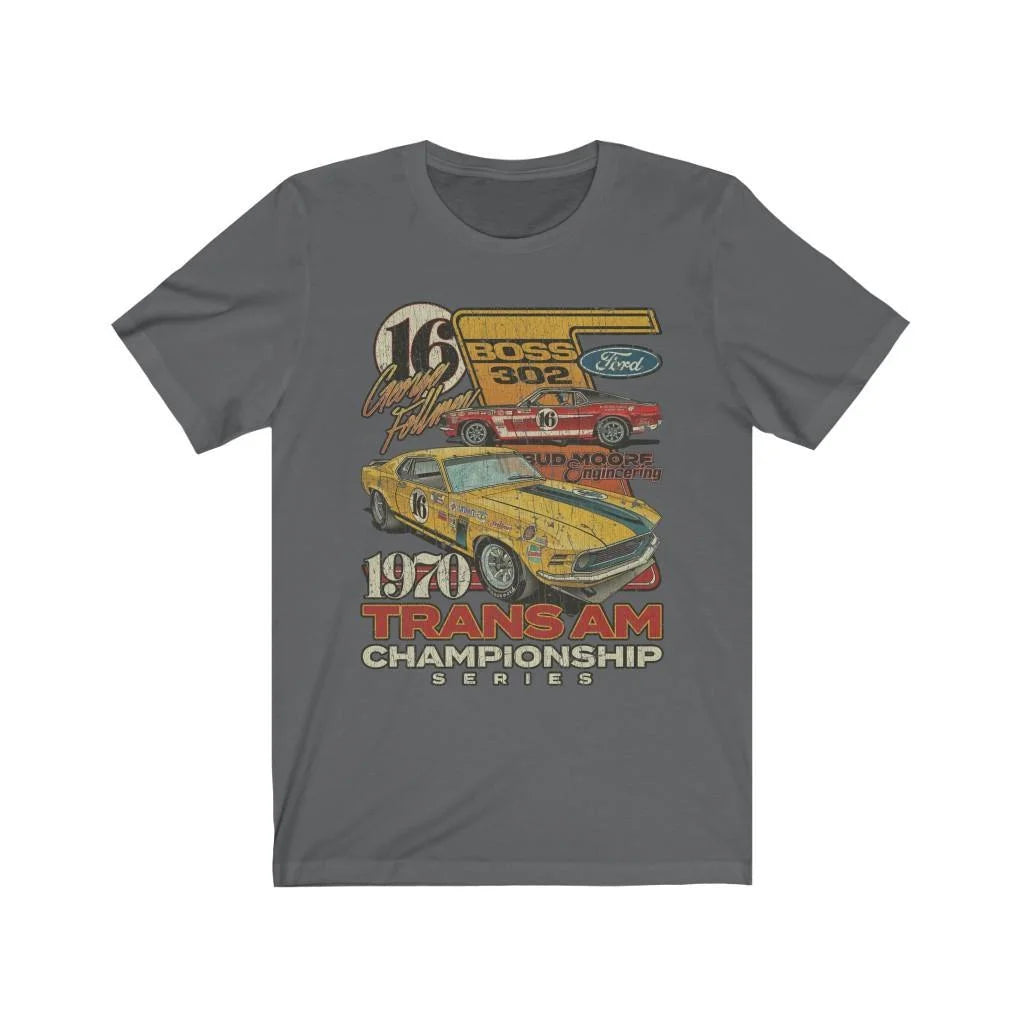 Trans Am Championship Mustang #16 1970 Vintage Men's T-Shirt