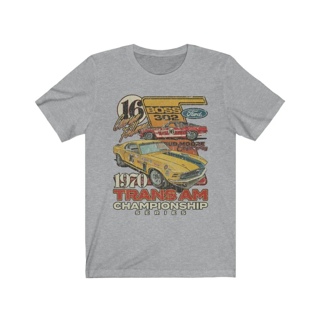 Trans Am Championship Mustang #16 1970 Vintage Men's T-Shirt