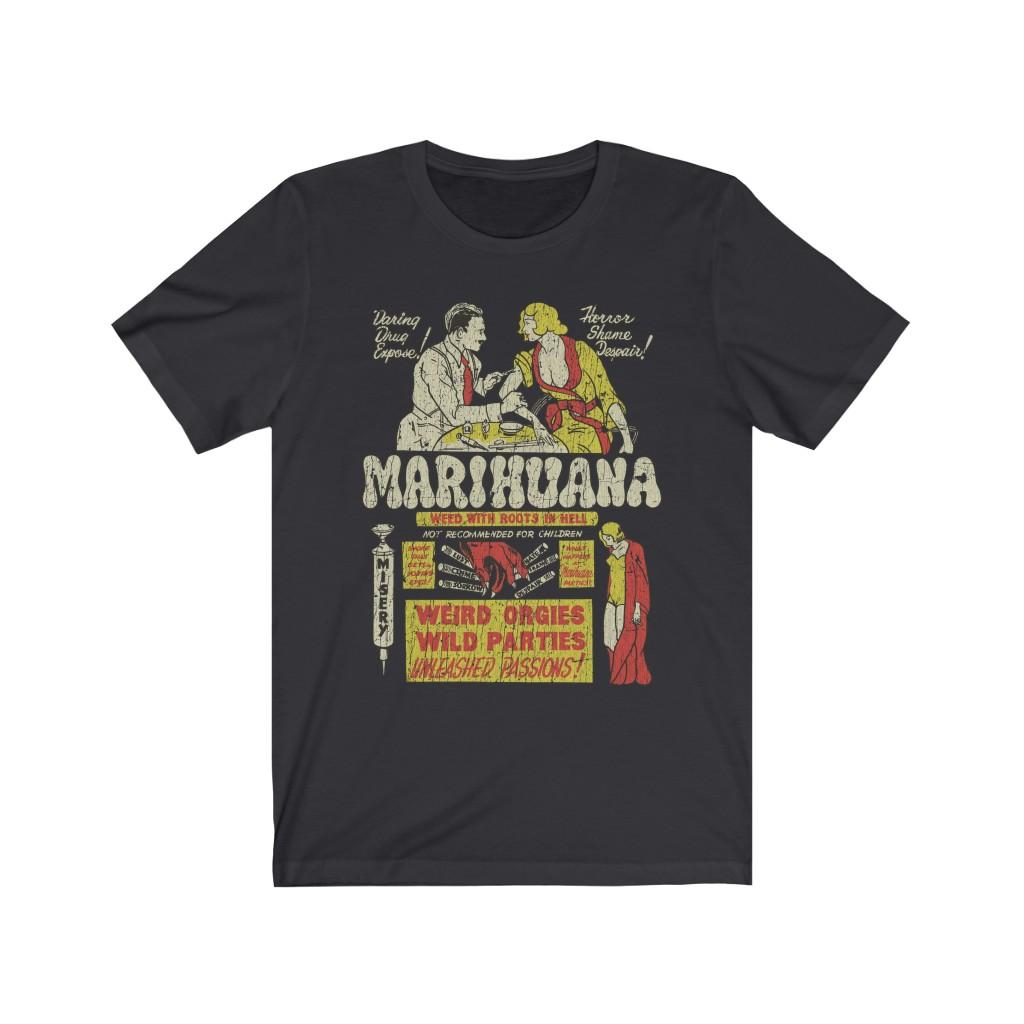 Marihuana - Weed With Roots In Hell 1936 Vintage Men's T-Shirt