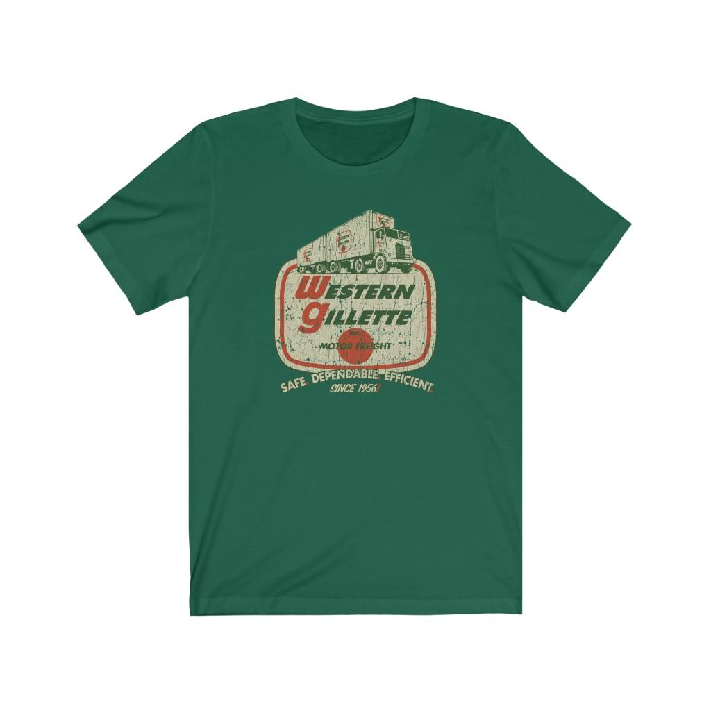 Western Gillette Motor Freight 1956 Vintage Men's T-Shirt