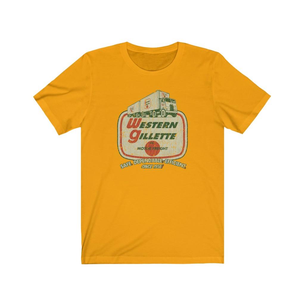 Western Gillette Motor Freight 1956 Vintage Men's T-Shirt