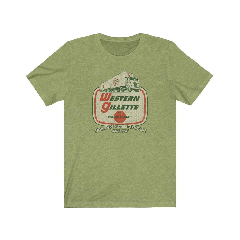 Western Gillette Motor Freight 1956 Vintage Men's T-Shirt