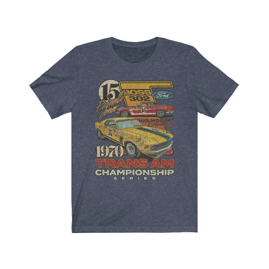 Trans Am Championship Mustang #15 1970 Vintage Men's T-Shirt