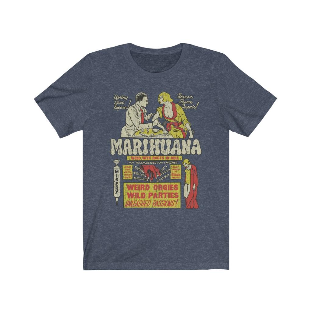 Marihuana - Weed With Roots In Hell 1936 Vintage Men's T-Shirt