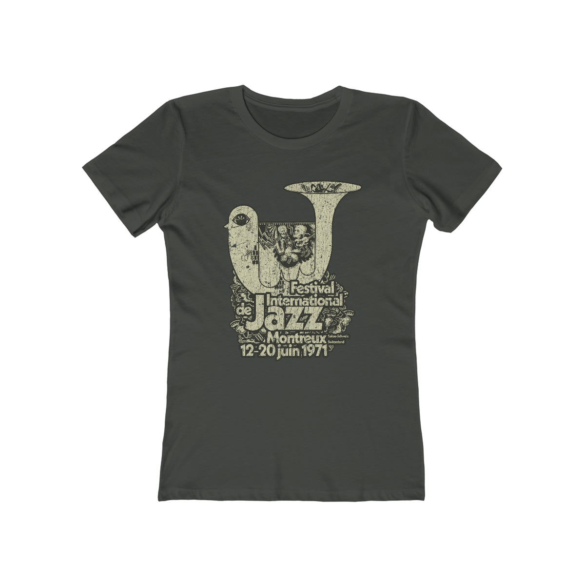 Festival International de Jazz Montreux 1971 Vintage Women's T-Shirt