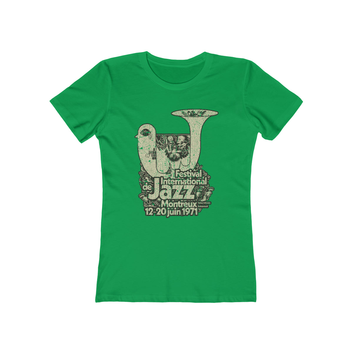 Festival International de Jazz Montreux 1971 Vintage Women's T-Shirt