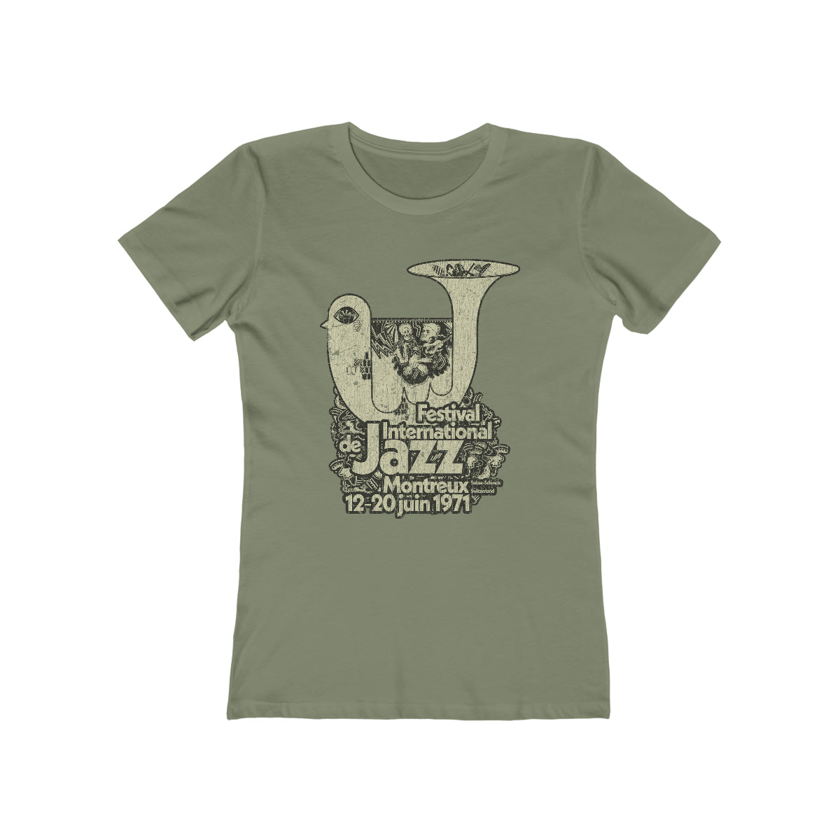 Festival International de Jazz Montreux 1971 Vintage Women's T-Shirt