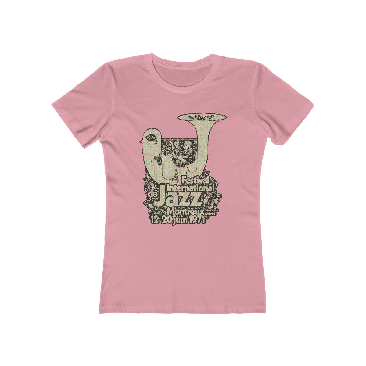 Festival International de Jazz Montreux 1971 Vintage Women's T-Shirt