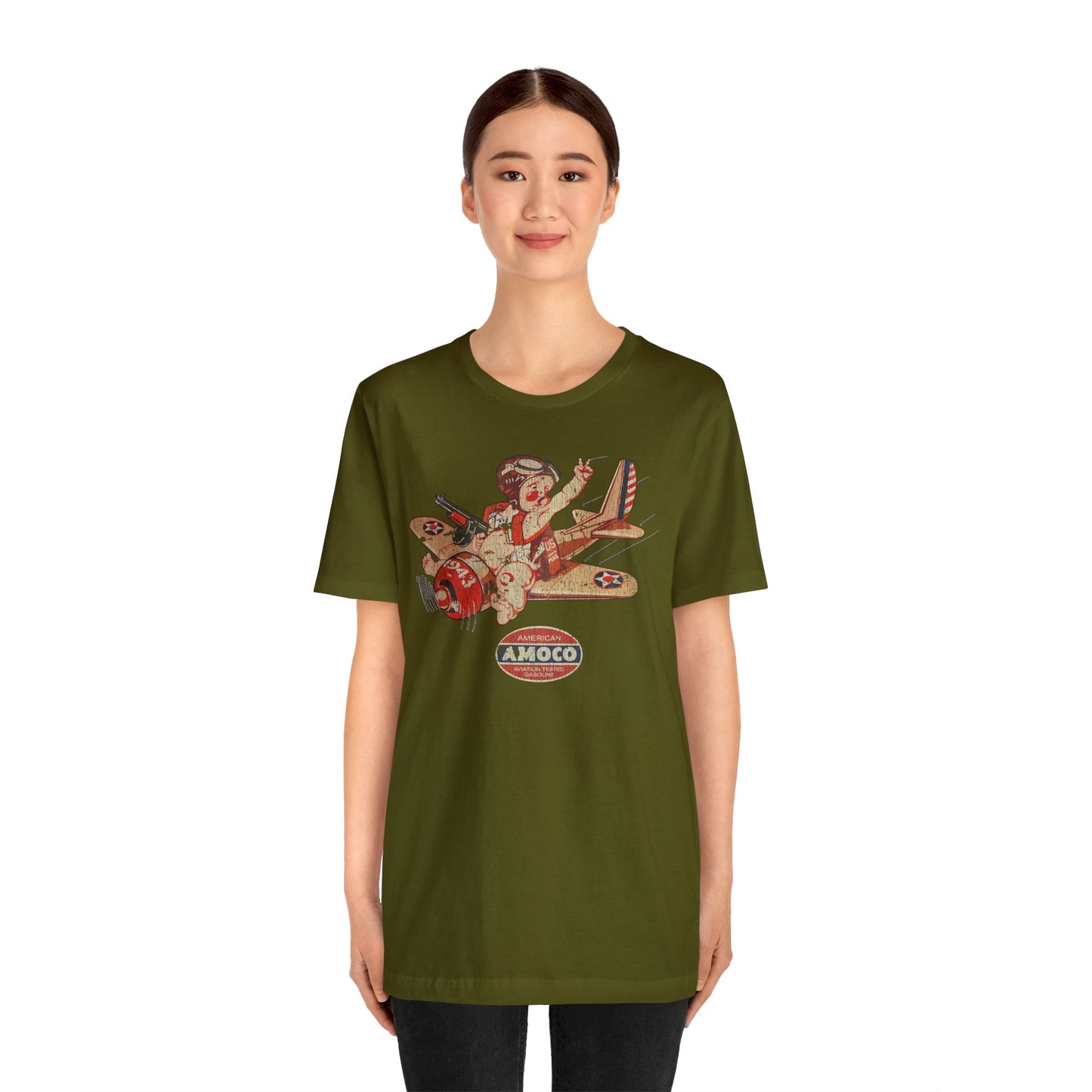 Amoco Aviation Fuel 1943 Vintage Men's T-Shirt