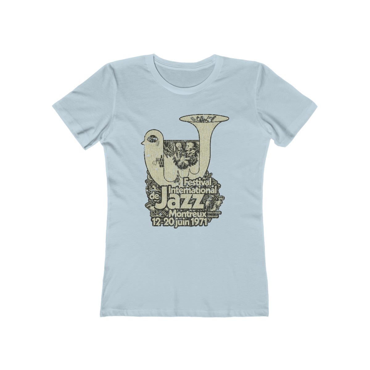 Festival International de Jazz Montreux 1971 Vintage Women's T-Shirt