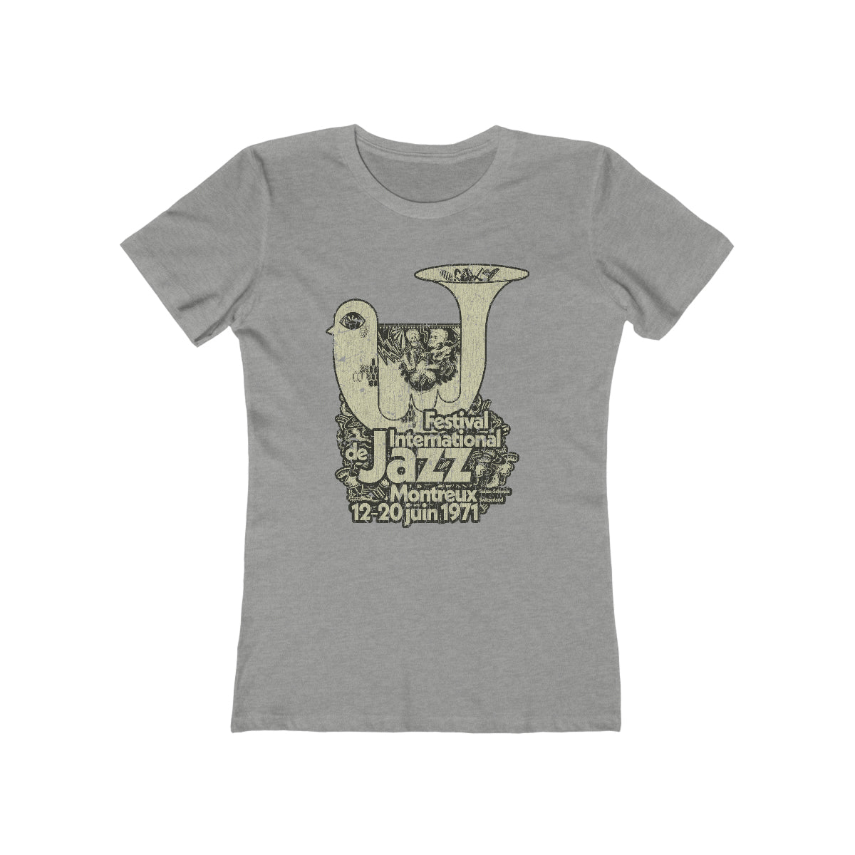 Festival International de Jazz Montreux 1971 Vintage Women's T-Shirt