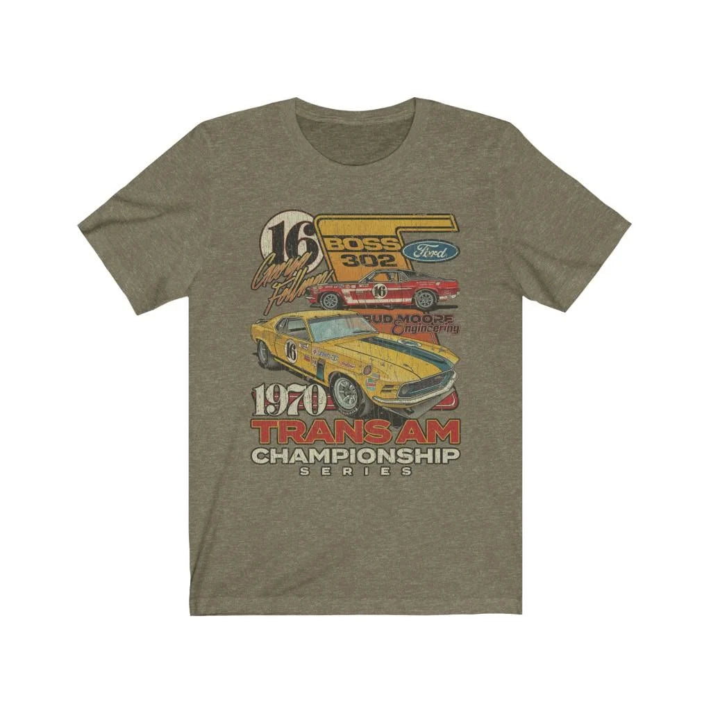Trans Am Championship Mustang #16 1970 Vintage Men's T-Shirt