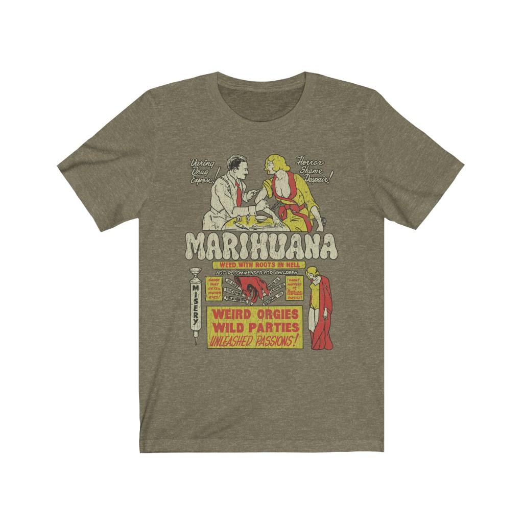 Marihuana - Weed With Roots In Hell 1936 Vintage Men's T-Shirt