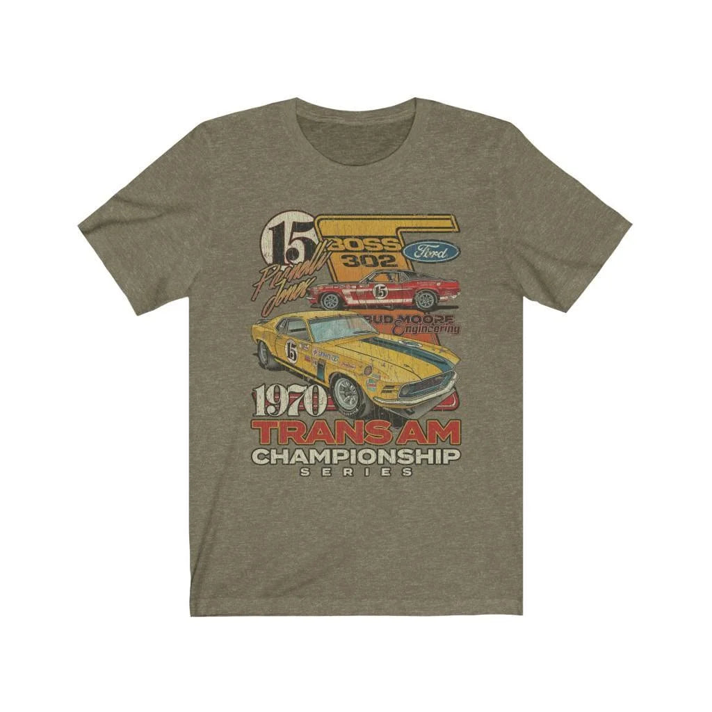 Trans Am Championship Mustang #15 1970 Vintage Men's T-Shirt