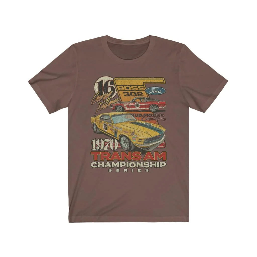Trans Am Championship Mustang #16 1970 Vintage Men's T-Shirt
