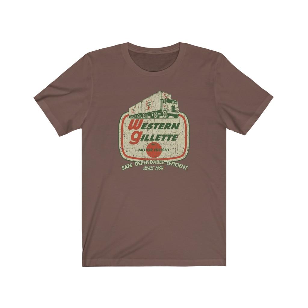 Western Gillette Motor Freight 1956 Vintage Men's T-Shirt