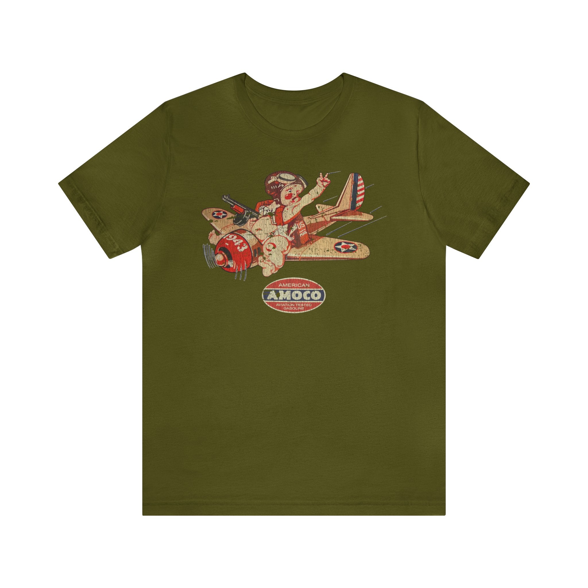 Amoco Aviation Fuel 1943 Vintage Men's T-Shirt