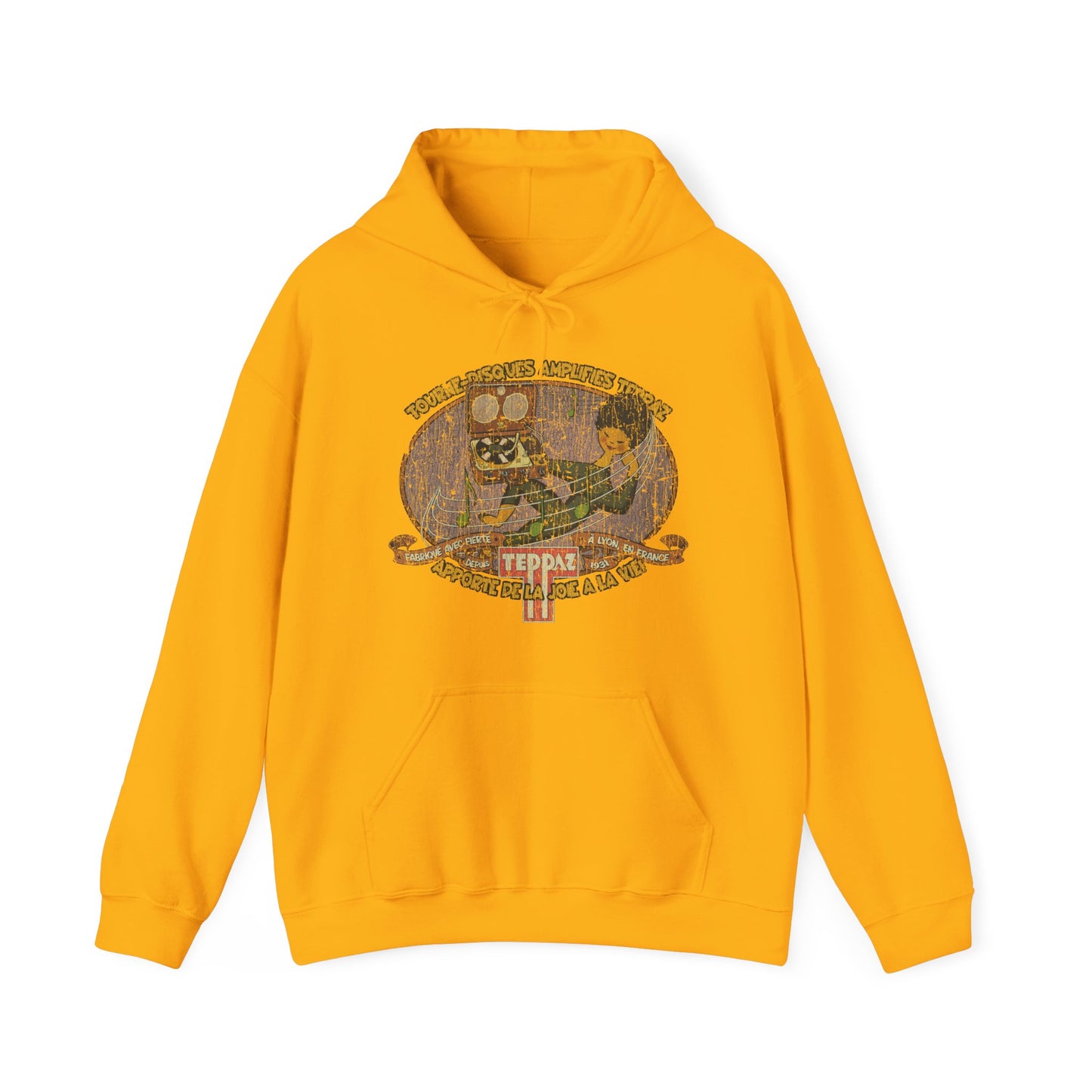 Tourne-Disques Amplifiés Teppaz 1956 Vintage Men's Hoodie