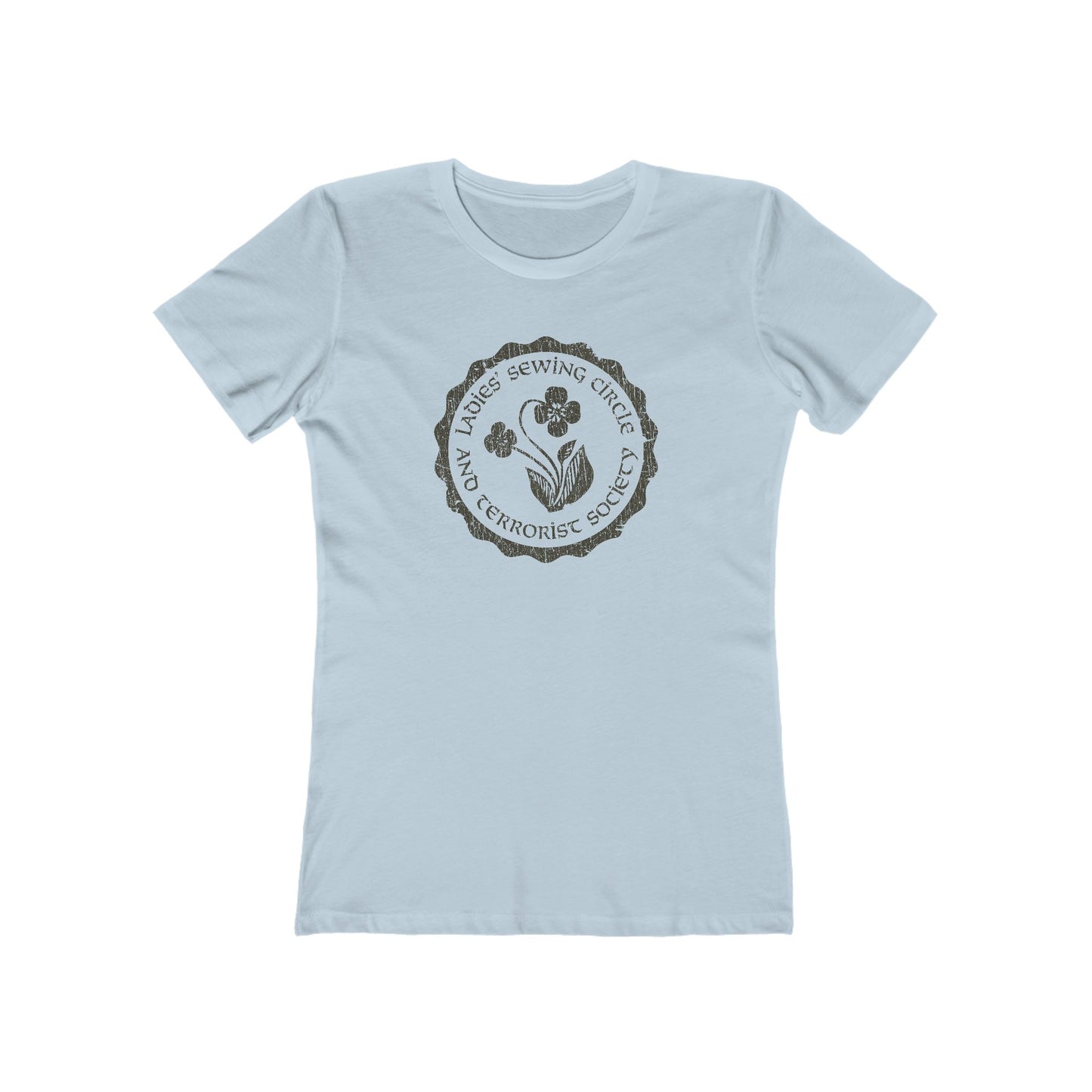 Ladies Sewing Circle and Terrorist Society 1974 Vintage Women's T-Shirt