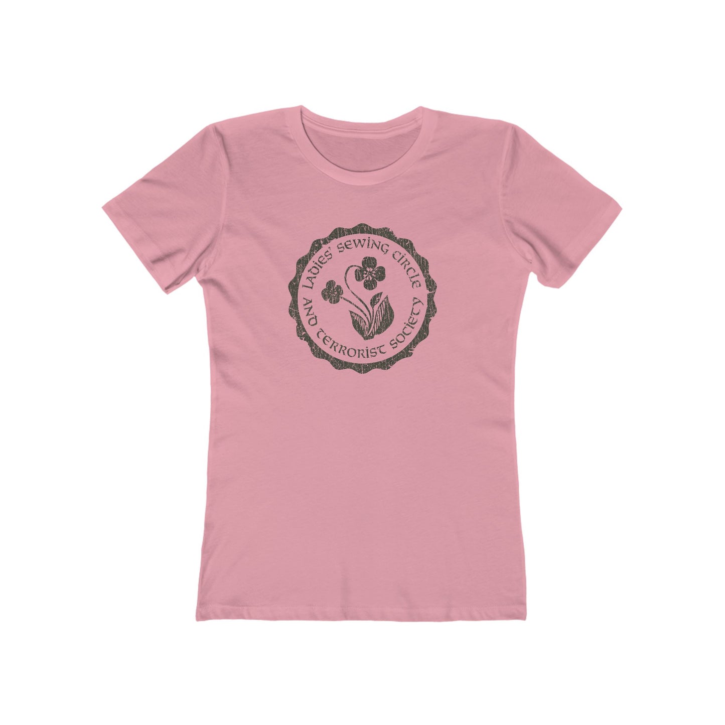 Ladies Sewing Circle and Terrorist Society 1974 Vintage Women's T-Shirt