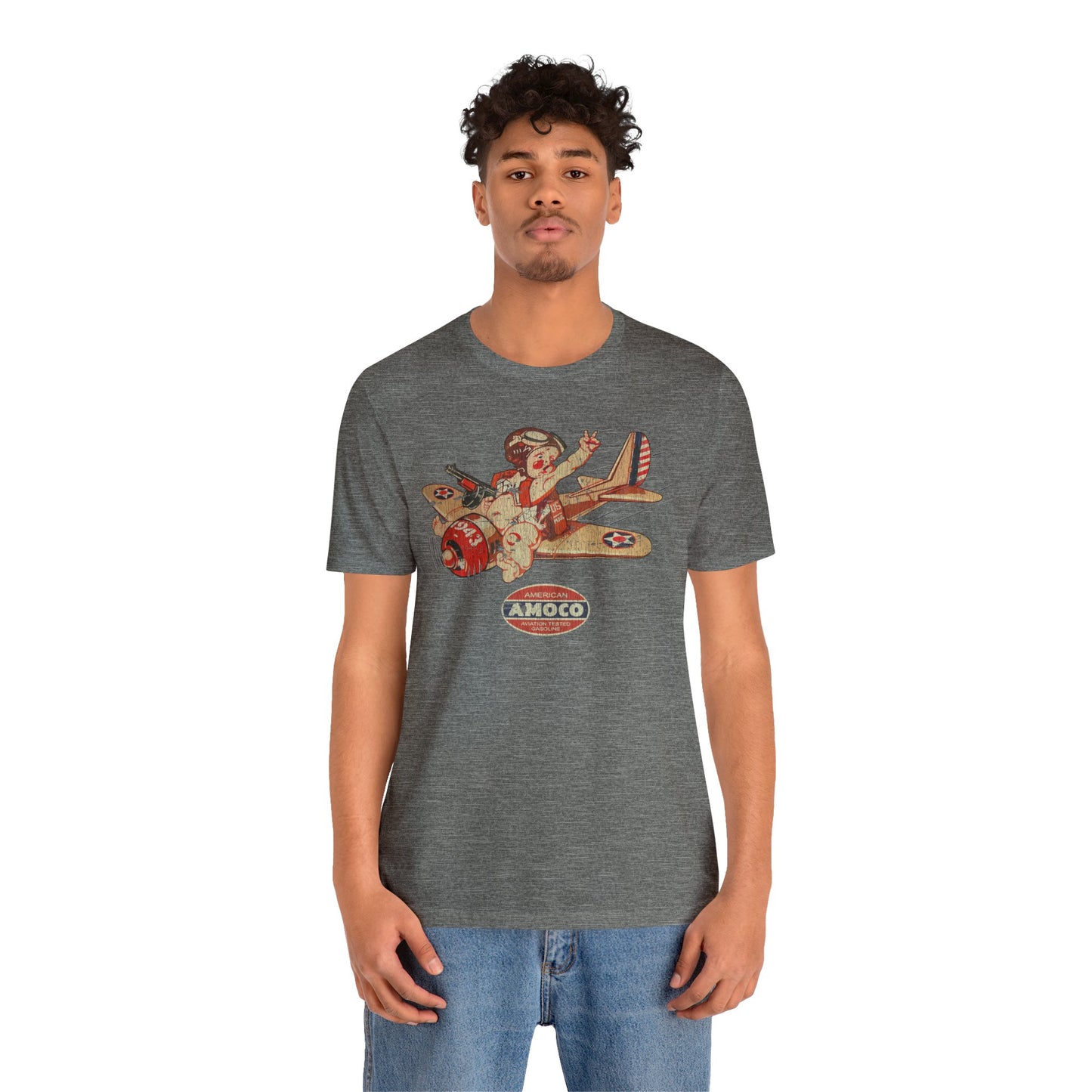 Amoco Aviation Fuel 1943 Vintage Men's T-Shirt