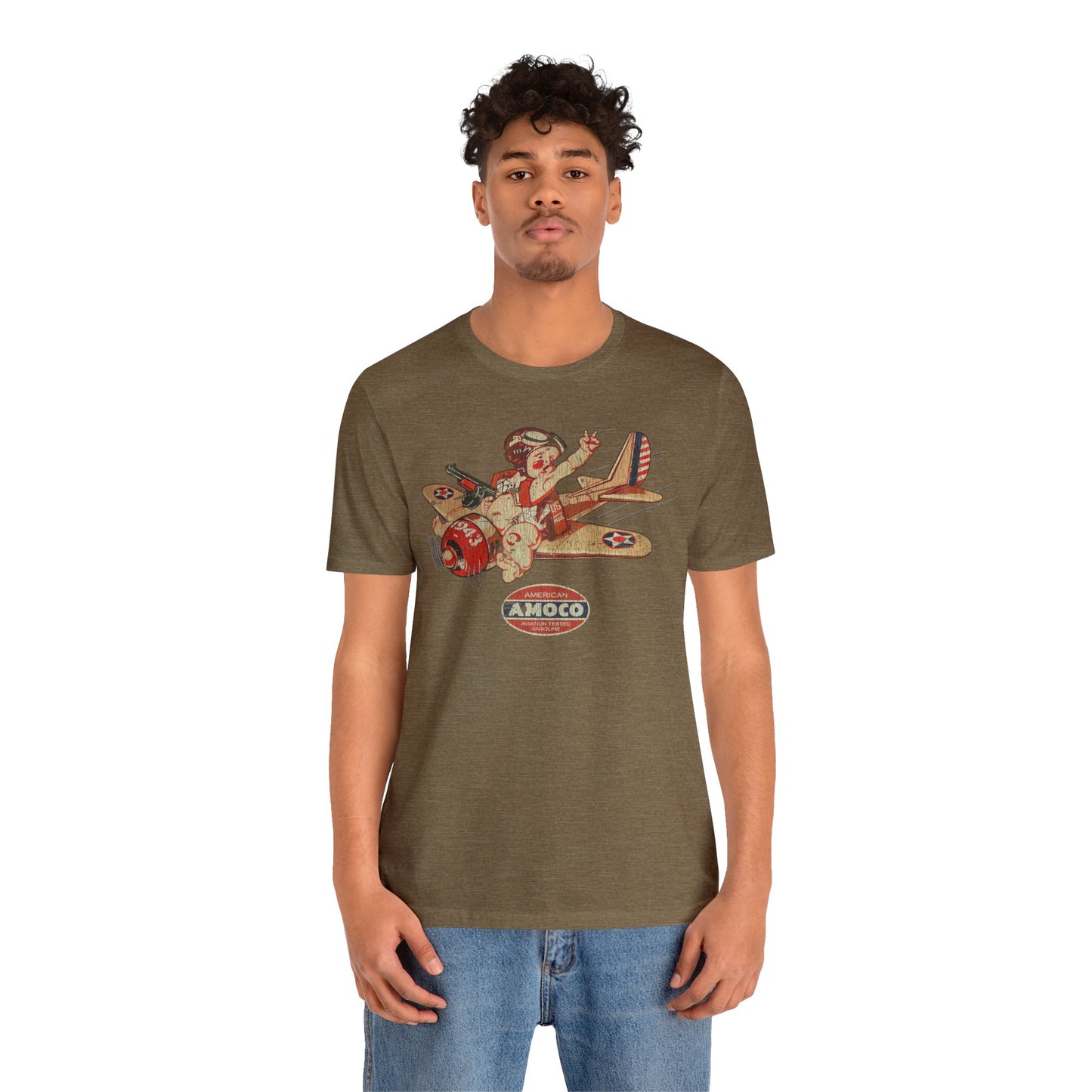 Amoco Aviation Fuel 1943 Vintage Men's T-Shirt
