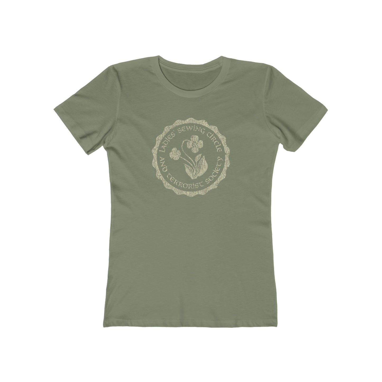 Ladies Sewing Circle and Terrorist Society 1974 Vintage Women's T-Shirt