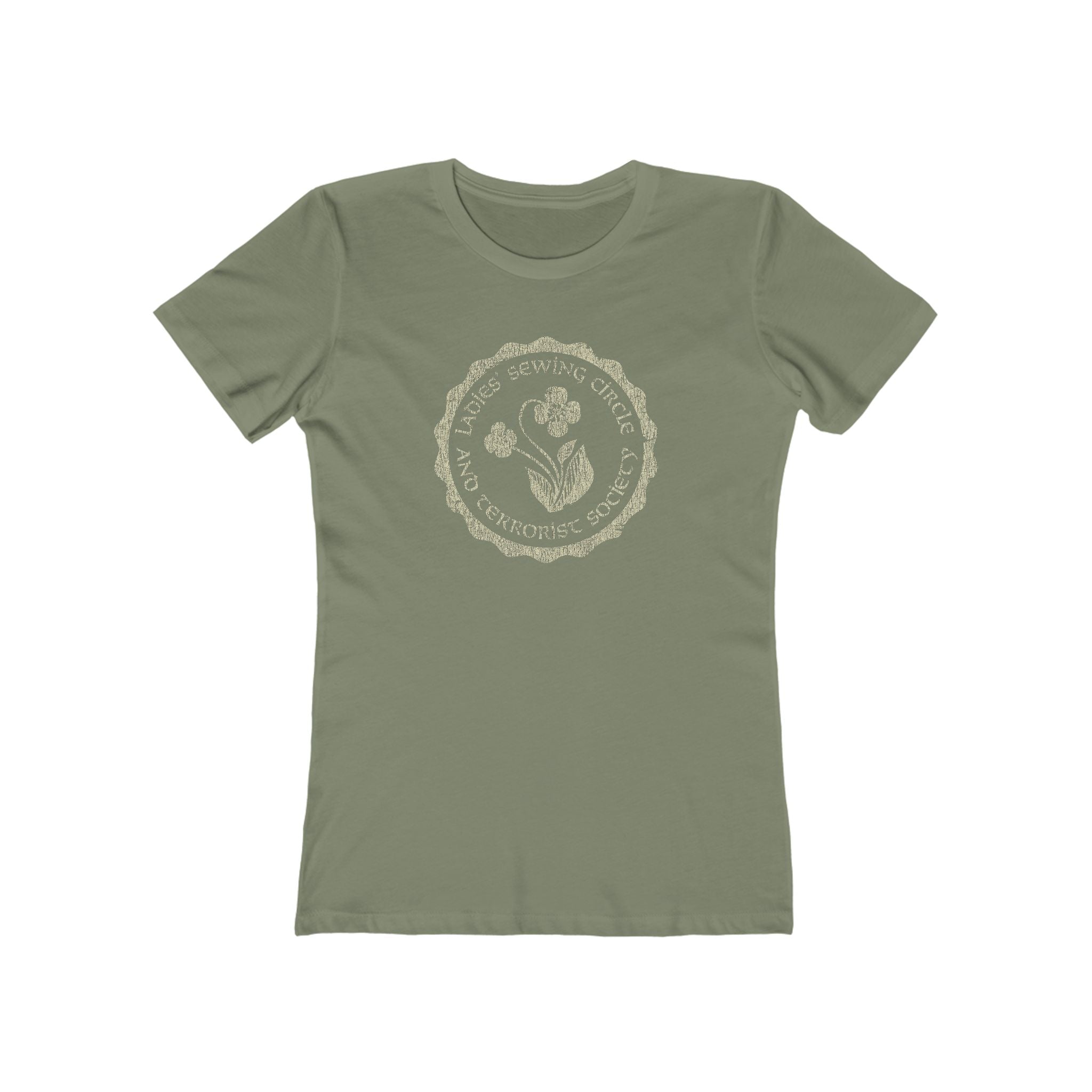 Ladies Sewing Circle and Terrorist Society 1974 Vintage Women's T-Shirt