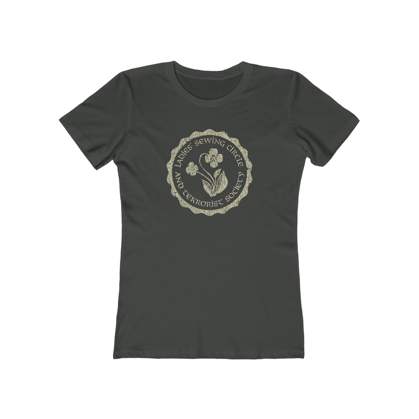 Ladies Sewing Circle and Terrorist Society 1974 Vintage Women's T-Shirt