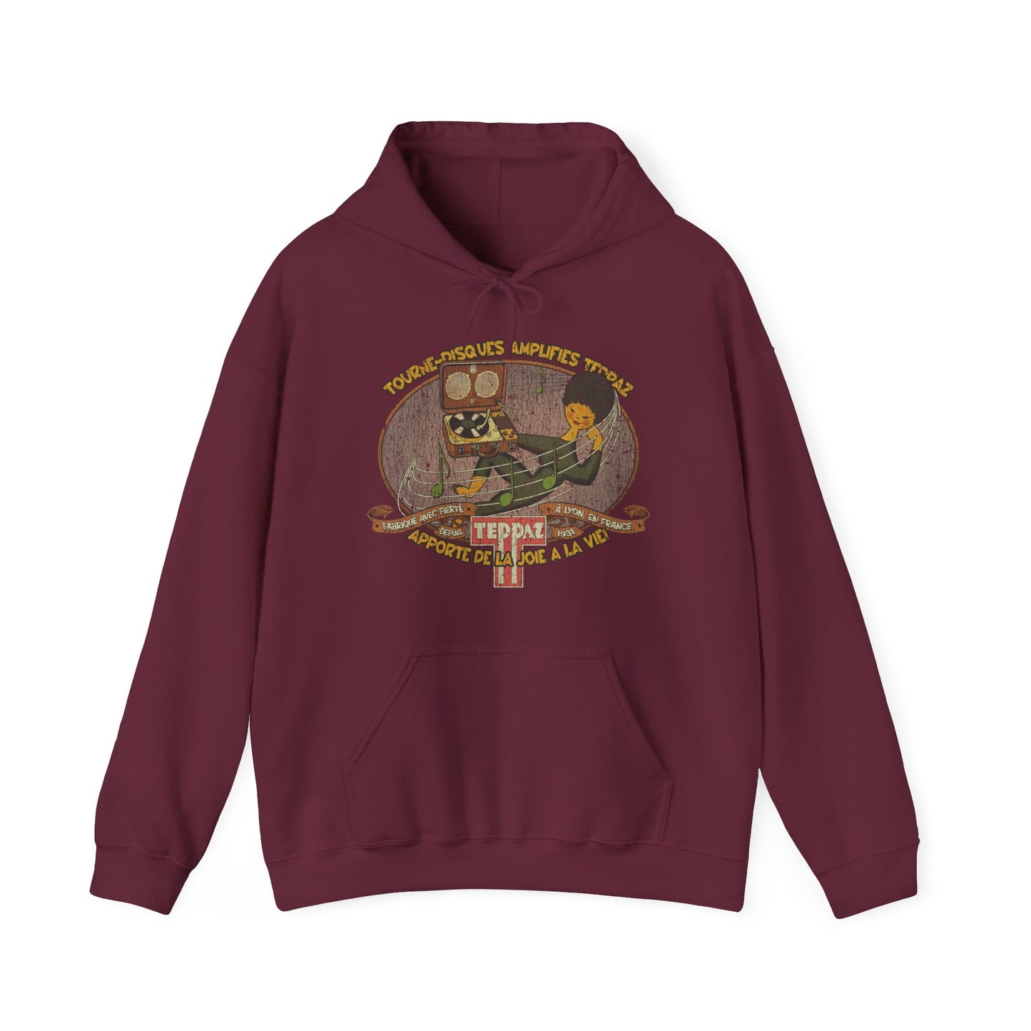 Tourne-Disques Amplifiés Teppaz 1956 Vintage Men's Hoodie