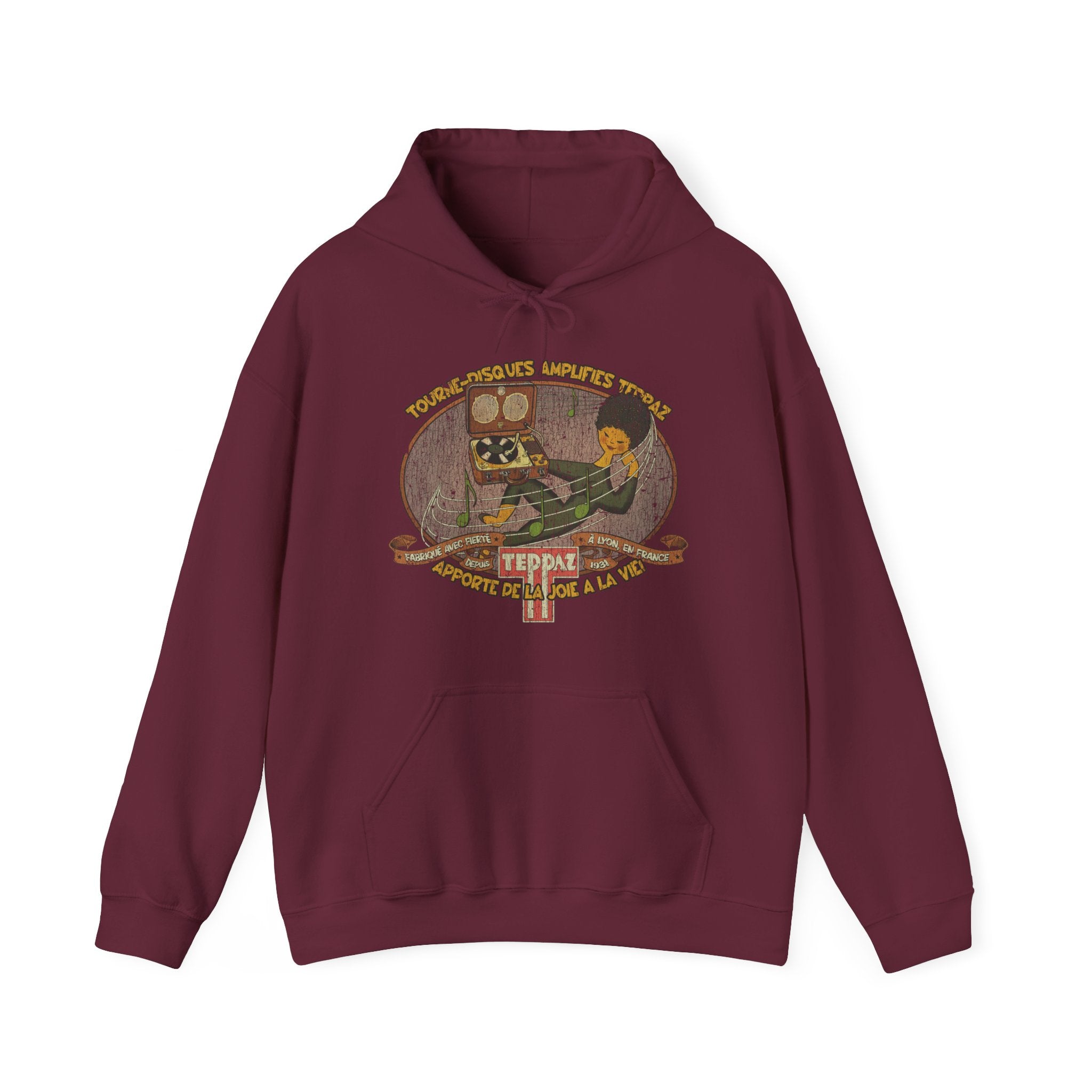 Tourne-Disques Amplifiés Teppaz 1956 Vintage Men's Hoodie