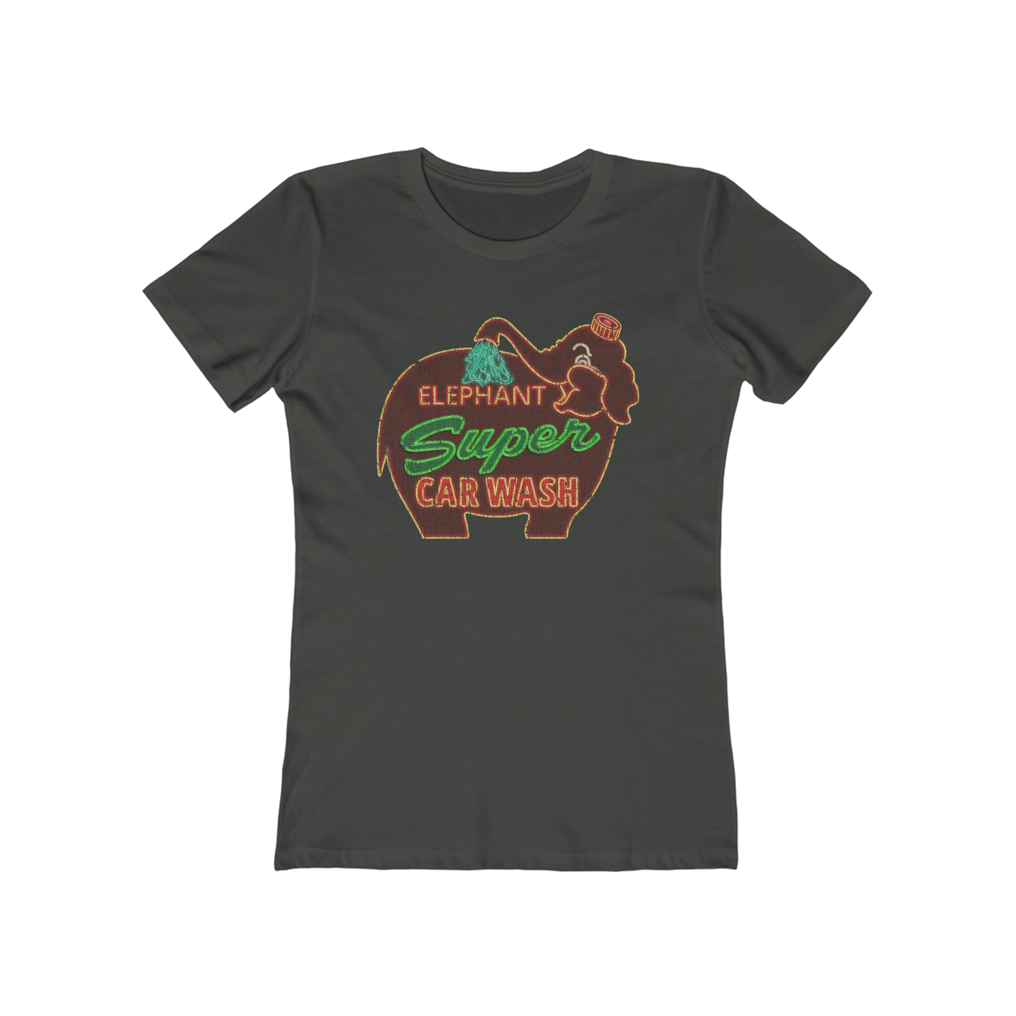 Elephant Super Car Wash 1956 Vintage Women's T-Shirt