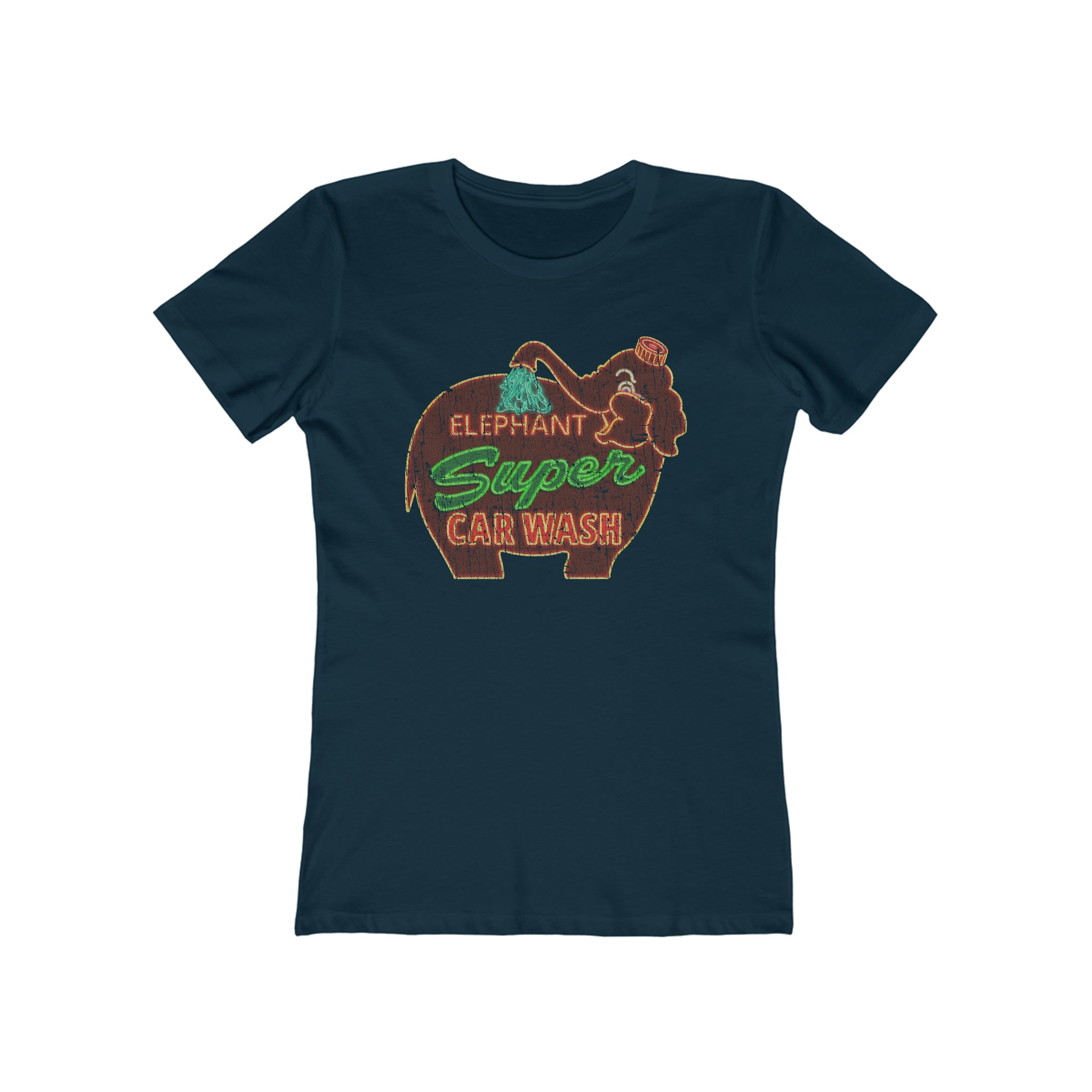 Elephant Super Car Wash 1956 Vintage Women's T-Shirt