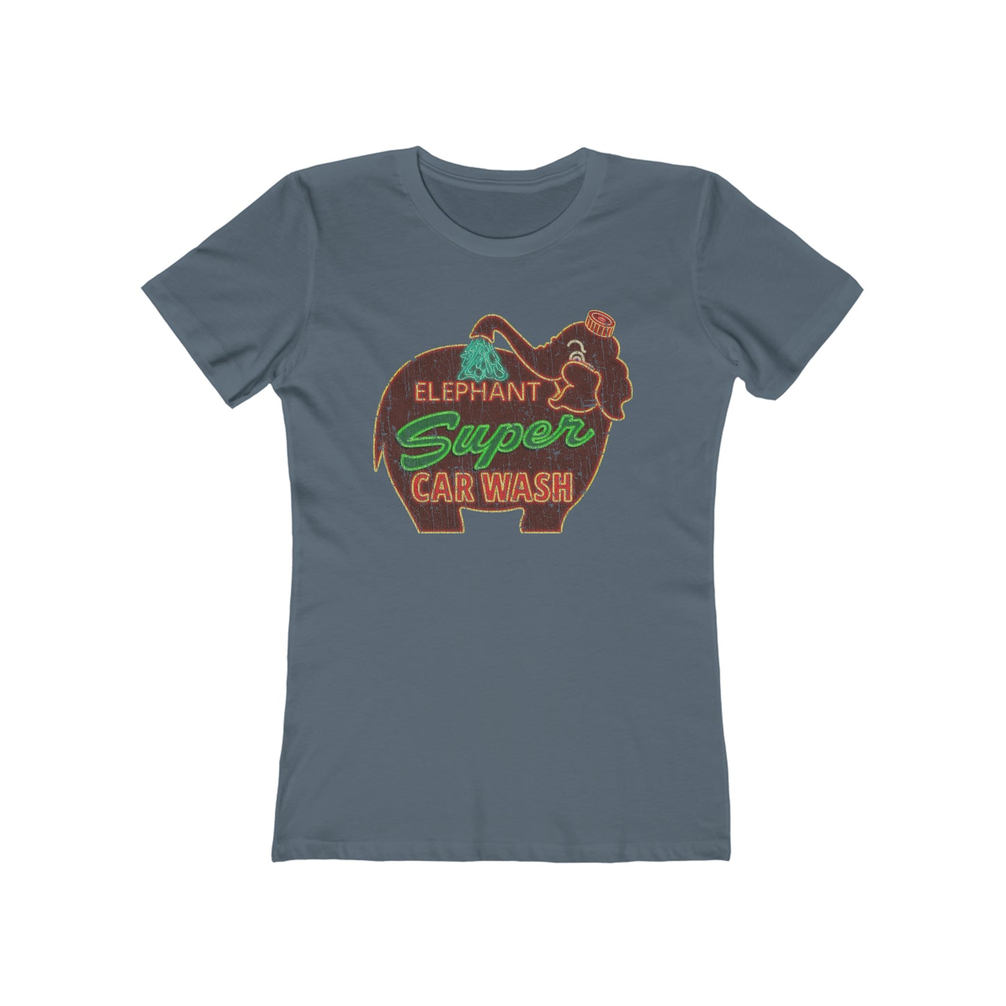 Elephant Super Car Wash 1956 Vintage Women's T-Shirt