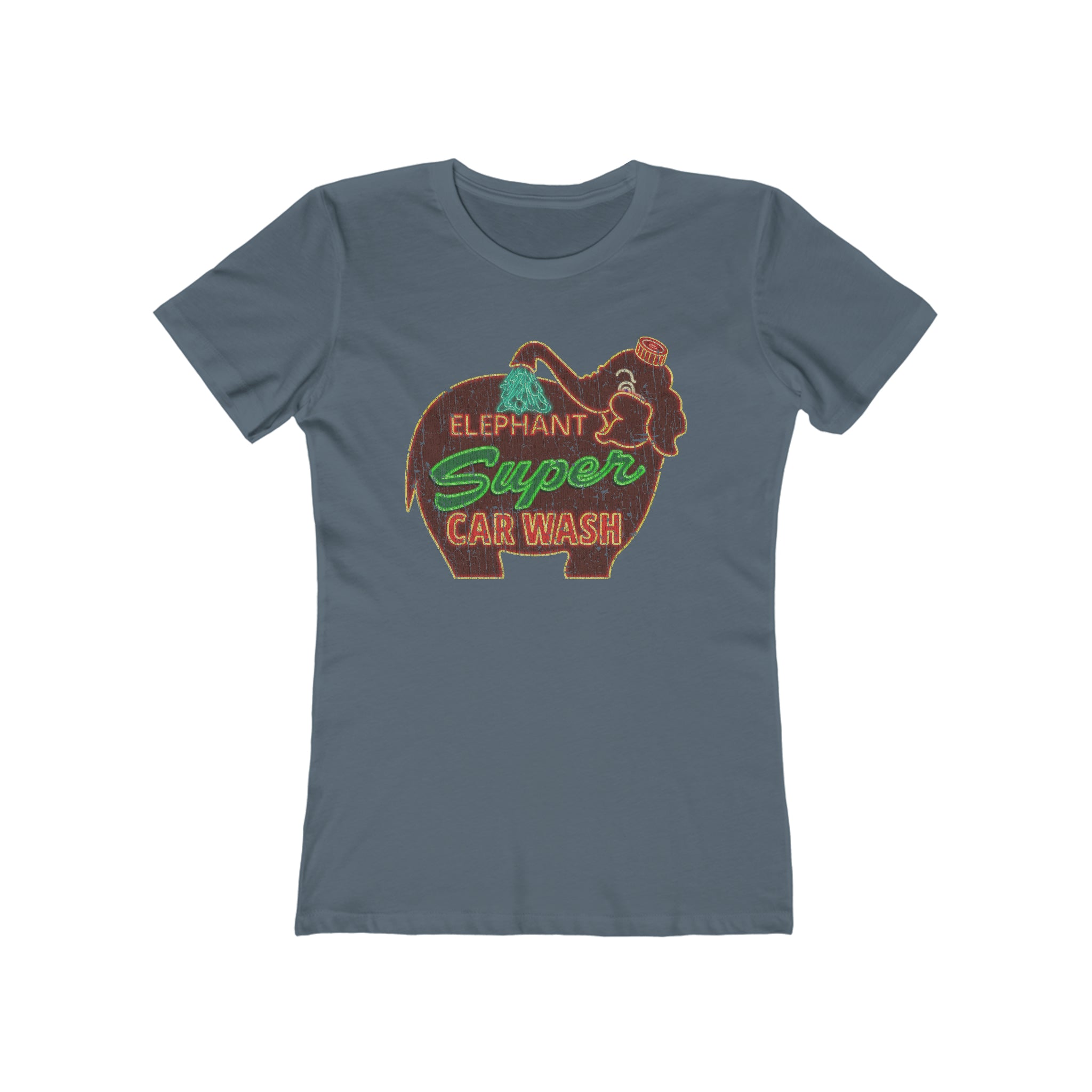 Elephant Super Car Wash 1956 Vintage Women's T-Shirt