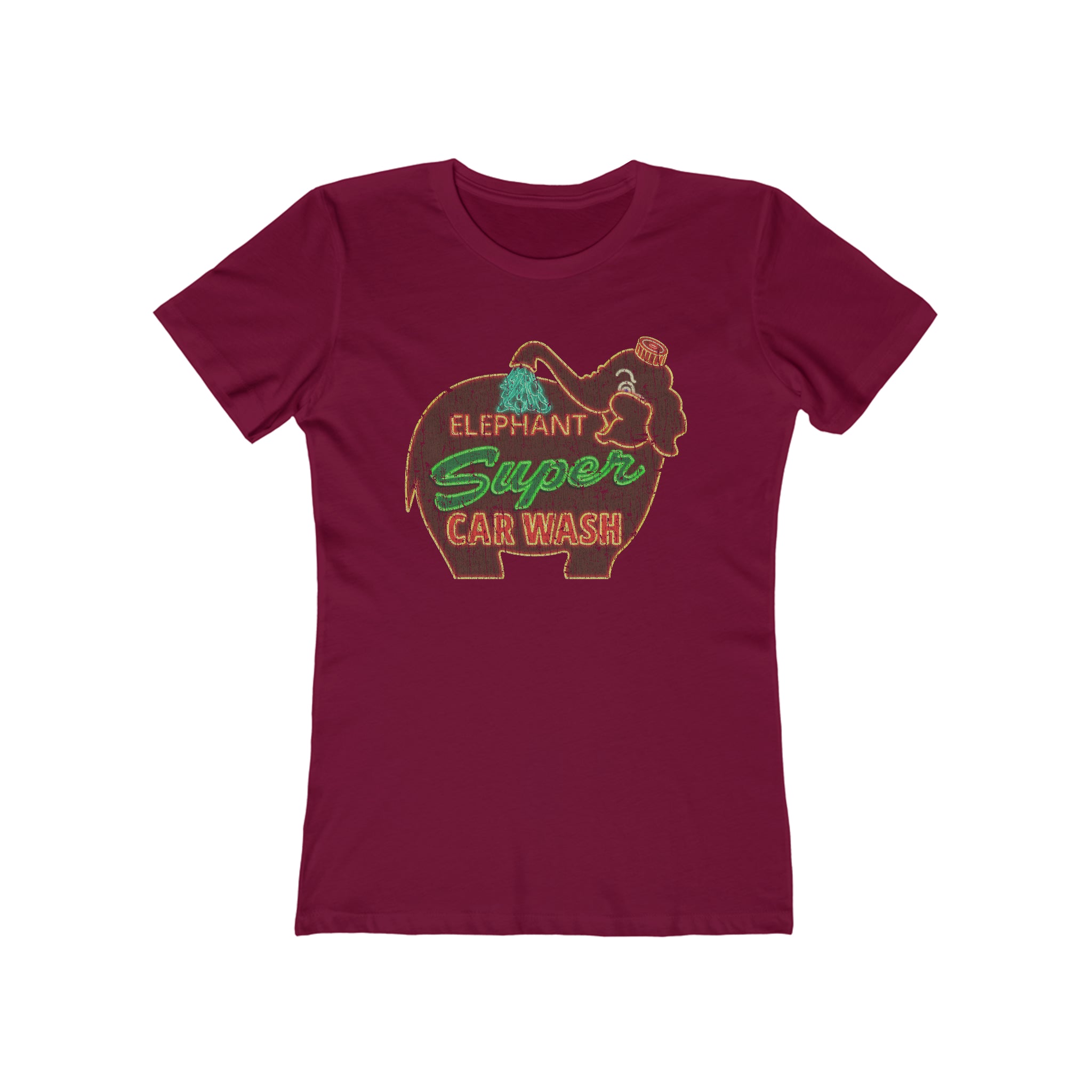 Elephant Super Car Wash 1956 Vintage Women's T-Shirt