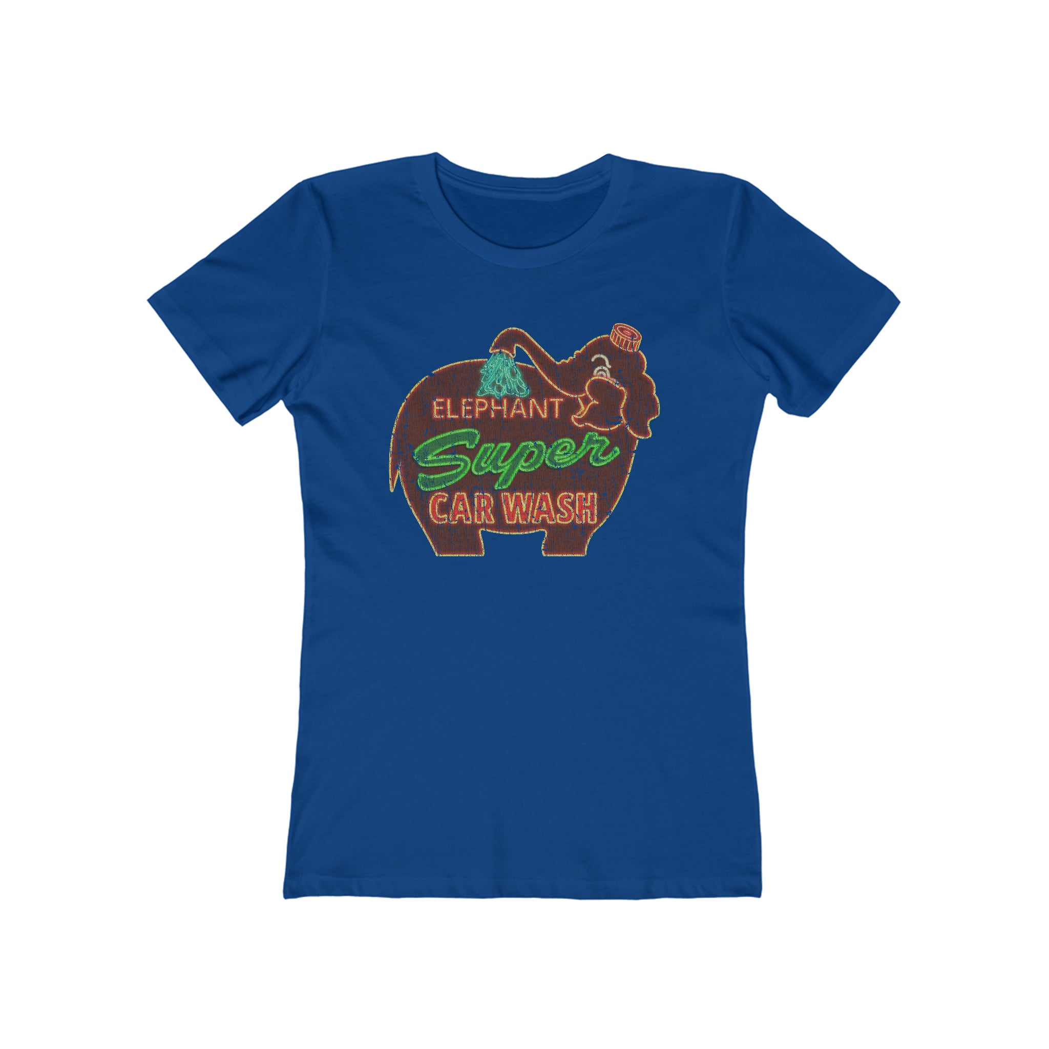 Elephant Super Car Wash 1956 Vintage Women's T-Shirt