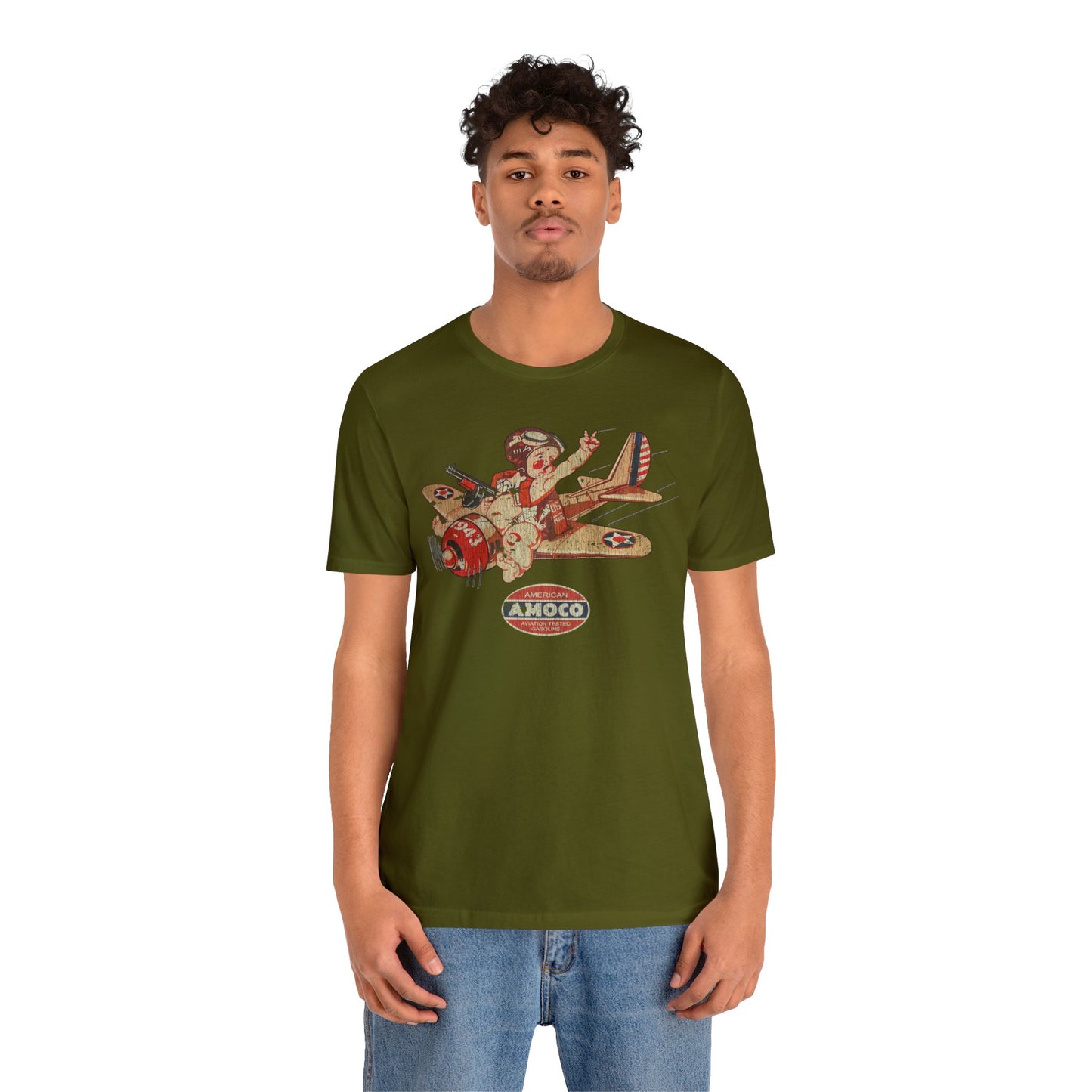 Amoco Aviation Fuel 1943 Vintage Men's T-Shirt