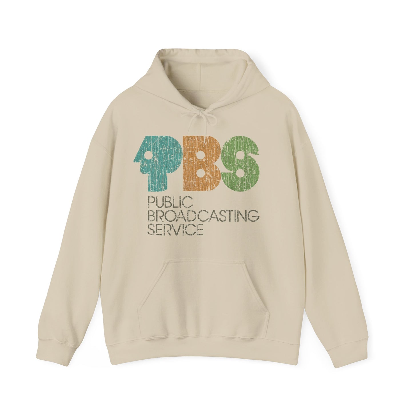 Public Broadcasting Service 1971 Vintage Men's Hoodie